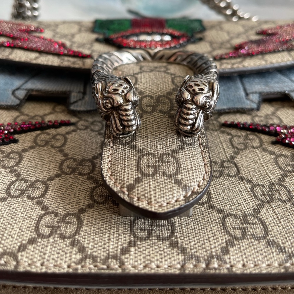 Auth GUCCI GG Supreme Monogram LE Medium Dionysus - Picture 14 of 16